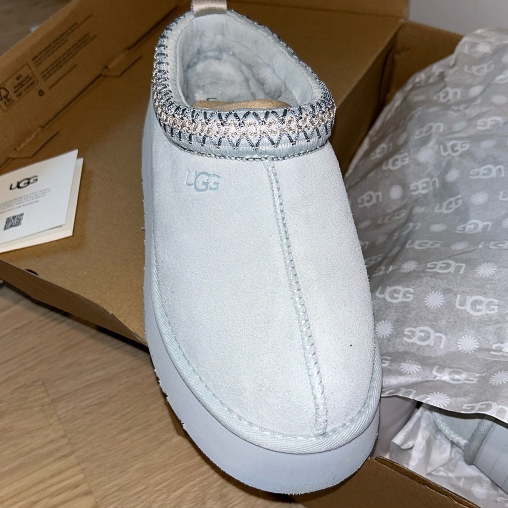 Brand new Ugg tazz slippers  gray goose